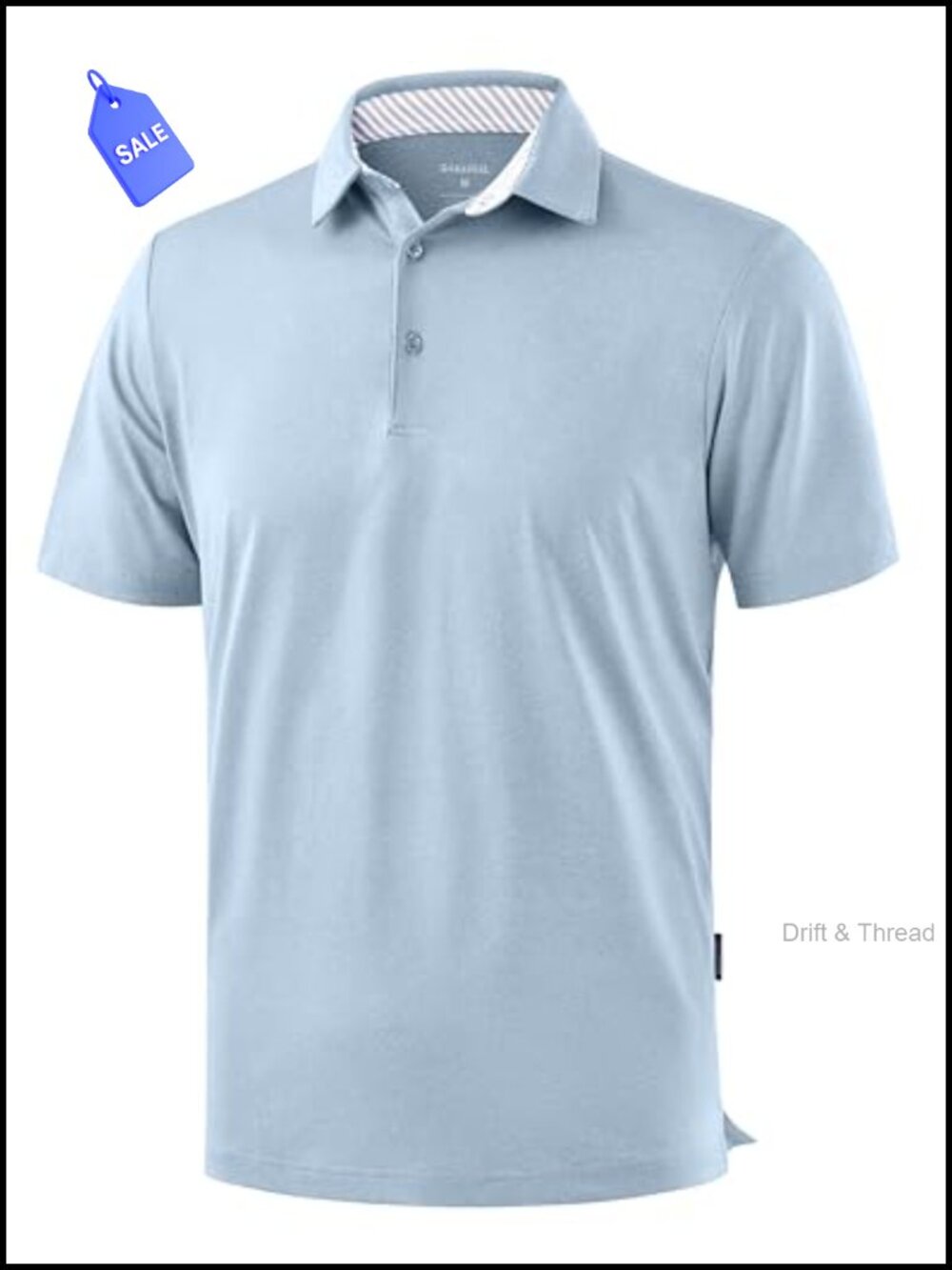 Heather Polo Short Sleeve Dry Fit Lightweight Moisture Wicking Collared Golf